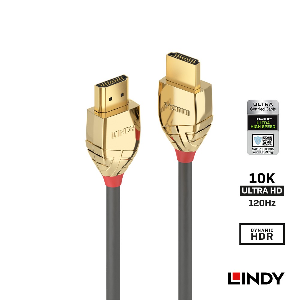 37601 - GOLD LINE HDMI 2.1(Type-A) 公 to 公 傳輸線 1M