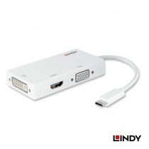 43273 - 主動式 USB3.1 Type-C to HDMI/DVI/VGA 三合一轉接器